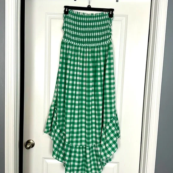 Cato | Dresses | Green Checkered Smocked Dress | Poshmark